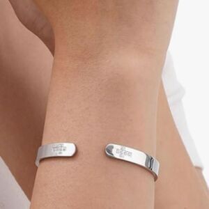 Bracelet Engraved Engraved "With God All Things Are Possible" S Steel